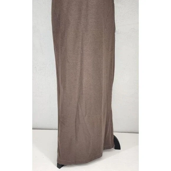 Pure Jill J. Jill Small | Brown Maxi T Shirt Dress Neutral Casual Pima Cotton - Picture 4 of 8